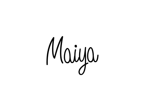 The best way (Angelique-Rose-font-FFP) to make a short signature is to pick only two or three words in your name. The name Maiya include a total of six letters. For converting this name. Maiya signature style 5 images and pictures png
