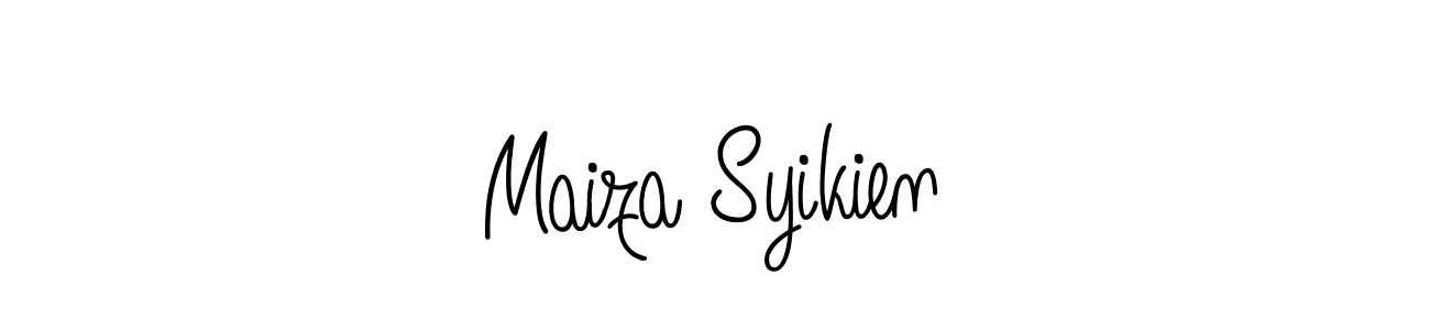It looks lik you need a new signature style for name Maiza Syikien. Design unique handwritten (Angelique-Rose-font-FFP) signature with our free signature maker in just a few clicks. Maiza Syikien signature style 5 images and pictures png