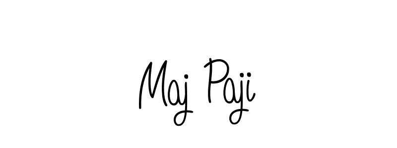 How to make Maj Paji signature? Angelique-Rose-font-FFP is a professional autograph style. Create handwritten signature for Maj Paji name. Maj Paji signature style 5 images and pictures png