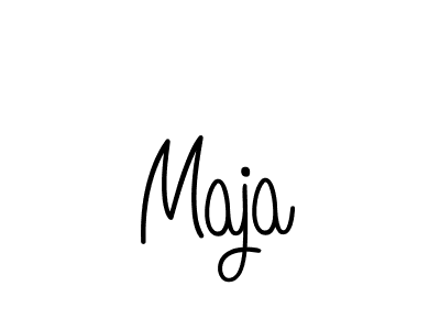 How to make Maja signature? Angelique-Rose-font-FFP is a professional autograph style. Create handwritten signature for Maja name. Maja signature style 5 images and pictures png