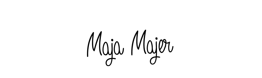 How to make Maja Majer name signature. Use Angelique-Rose-font-FFP style for creating short signs online. This is the latest handwritten sign. Maja Majer signature style 5 images and pictures png