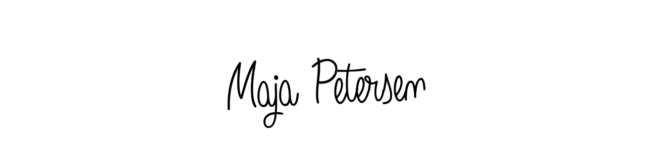 Use a signature maker to create a handwritten signature online. With this signature software, you can design (Angelique-Rose-font-FFP) your own signature for name Maja Petersen. Maja Petersen signature style 5 images and pictures png