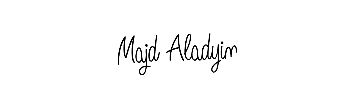 How to make Majd Aladyin name signature. Use Angelique-Rose-font-FFP style for creating short signs online. This is the latest handwritten sign. Majd Aladyin signature style 5 images and pictures png