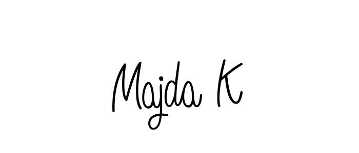 Also we have Majda K name is the best signature style. Create professional handwritten signature collection using Angelique-Rose-font-FFP autograph style. Majda K signature style 5 images and pictures png