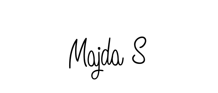 Majda S stylish signature style. Best Handwritten Sign (Angelique-Rose-font-FFP) for my name. Handwritten Signature Collection Ideas for my name Majda S. Majda S signature style 5 images and pictures png