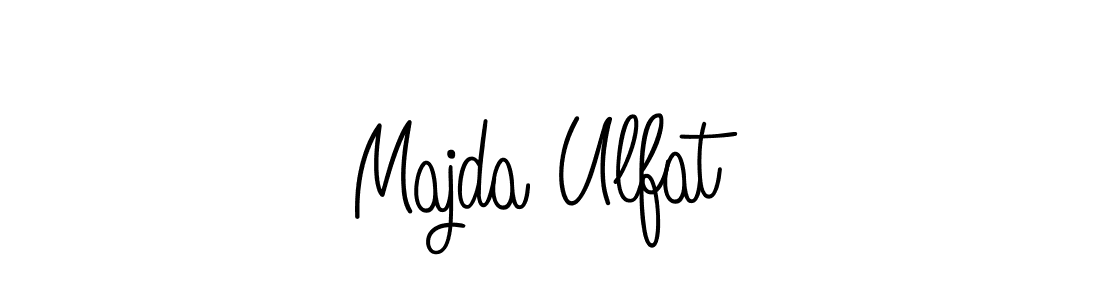 Create a beautiful signature design for name Majda Ulfat. With this signature (Angelique-Rose-font-FFP) fonts, you can make a handwritten signature for free. Majda Ulfat signature style 5 images and pictures png