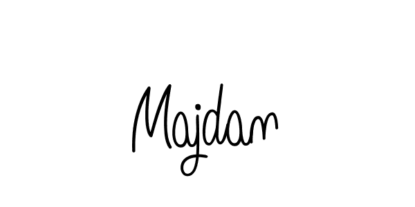Use a signature maker to create a handwritten signature online. With this signature software, you can design (Angelique-Rose-font-FFP) your own signature for name Majdan. Majdan signature style 5 images and pictures png