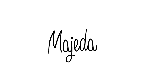 You should practise on your own different ways (Angelique-Rose-font-FFP) to write your name (Majeda) in signature. don't let someone else do it for you. Majeda signature style 5 images and pictures png