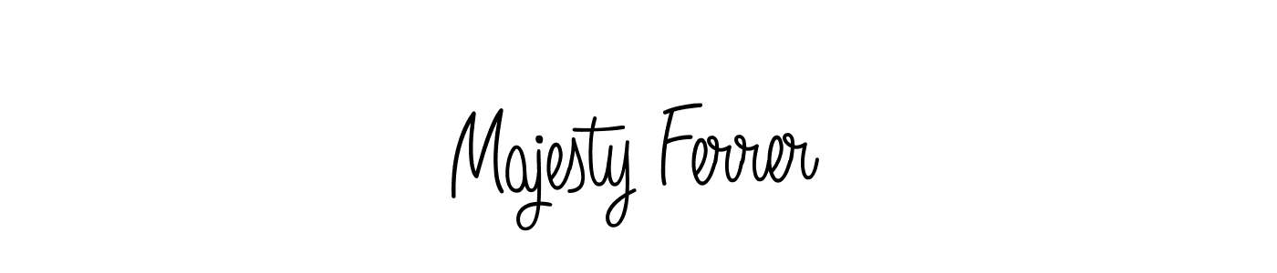 Make a short Majesty Ferrer signature style. Manage your documents anywhere anytime using Angelique-Rose-font-FFP. Create and add eSignatures, submit forms, share and send files easily. Majesty Ferrer signature style 5 images and pictures png