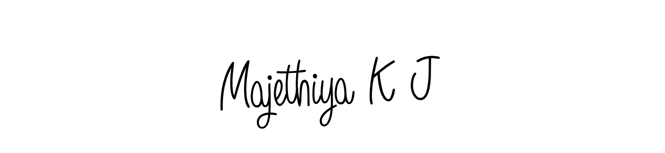 You can use this online signature creator to create a handwritten signature for the name Majethiya K J. This is the best online autograph maker. Majethiya K J signature style 5 images and pictures png