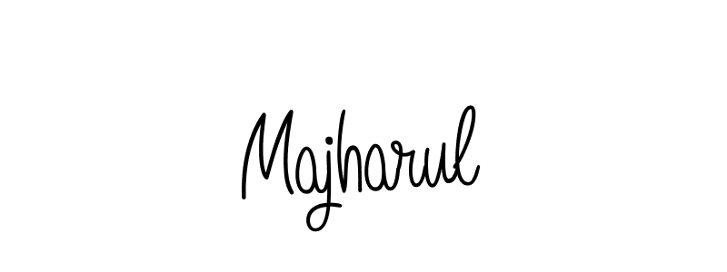 Use a signature maker to create a handwritten signature online. With this signature software, you can design (Angelique-Rose-font-FFP) your own signature for name Majharul. Majharul signature style 5 images and pictures png