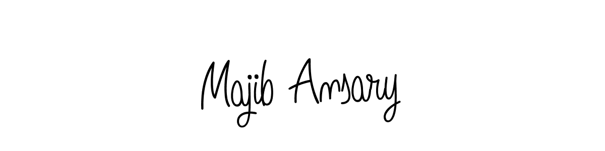 How to make Majib Ansary name signature. Use Angelique-Rose-font-FFP style for creating short signs online. This is the latest handwritten sign. Majib Ansary signature style 5 images and pictures png