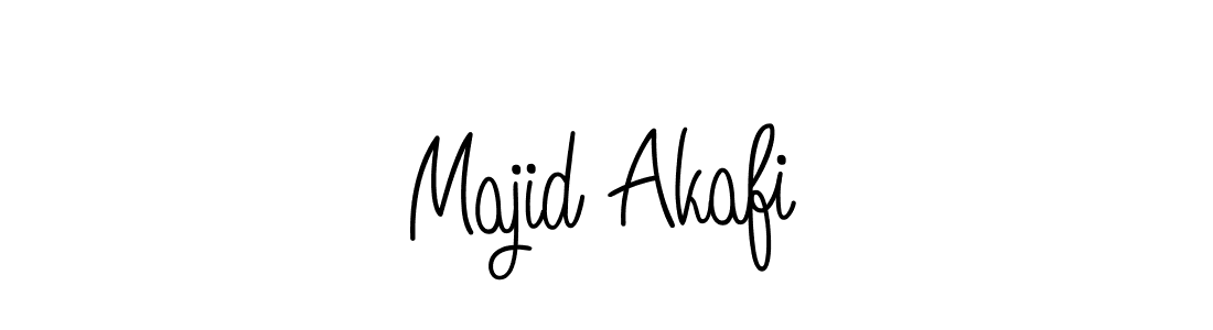 You should practise on your own different ways (Angelique-Rose-font-FFP) to write your name (Majid Akafi) in signature. don't let someone else do it for you. Majid Akafi signature style 5 images and pictures png
