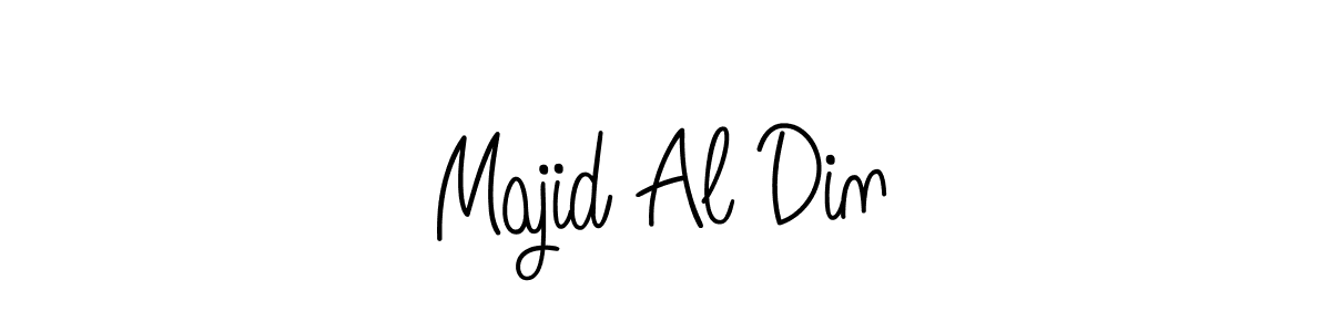 Use a signature maker to create a handwritten signature online. With this signature software, you can design (Angelique-Rose-font-FFP) your own signature for name Majid Al Din. Majid Al Din signature style 5 images and pictures png