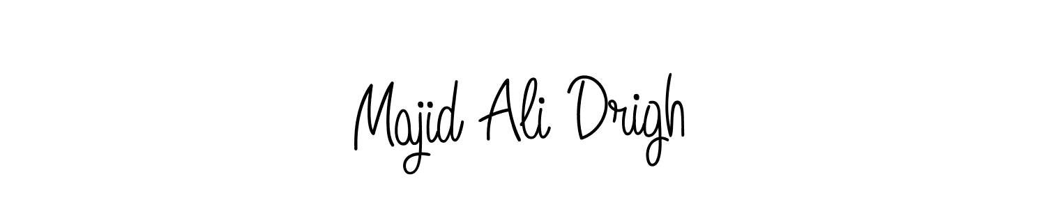 This is the best signature style for the Majid Ali Drigh name. Also you like these signature font (Angelique-Rose-font-FFP). Mix name signature. Majid Ali Drigh signature style 5 images and pictures png