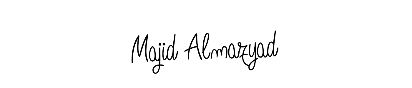 You should practise on your own different ways (Angelique-Rose-font-FFP) to write your name (Majid Almazyad) in signature. don't let someone else do it for you. Majid Almazyad signature style 5 images and pictures png