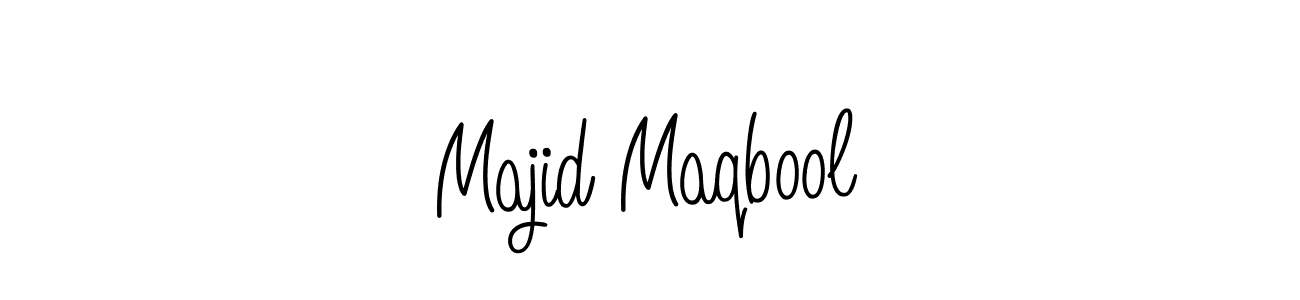 How to make Majid Maqbool name signature. Use Angelique-Rose-font-FFP style for creating short signs online. This is the latest handwritten sign. Majid Maqbool signature style 5 images and pictures png