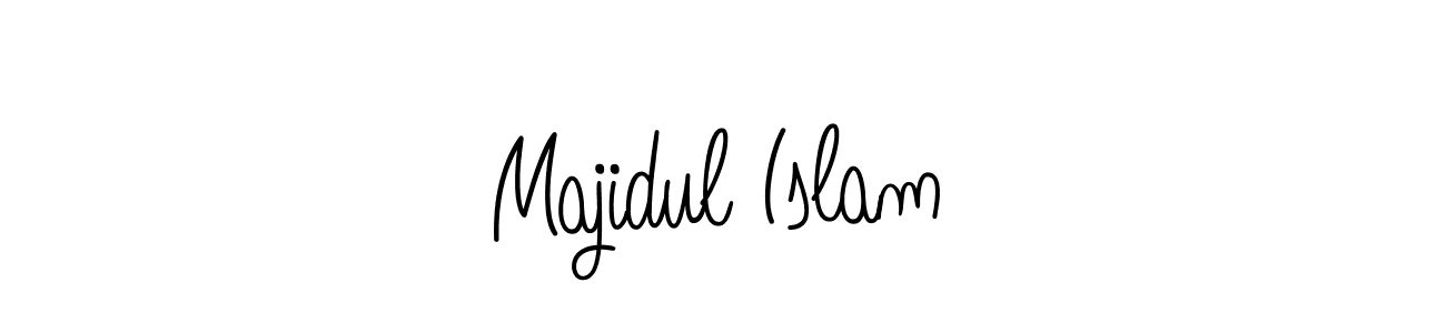Make a beautiful signature design for name Majidul Islam. With this signature (Angelique-Rose-font-FFP) style, you can create a handwritten signature for free. Majidul Islam signature style 5 images and pictures png
