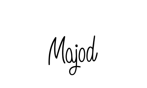 Use a signature maker to create a handwritten signature online. With this signature software, you can design (Angelique-Rose-font-FFP) your own signature for name Majod. Majod signature style 5 images and pictures png