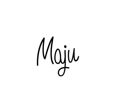 You should practise on your own different ways (Angelique-Rose-font-FFP) to write your name (Maju) in signature. don't let someone else do it for you. Maju signature style 5 images and pictures png