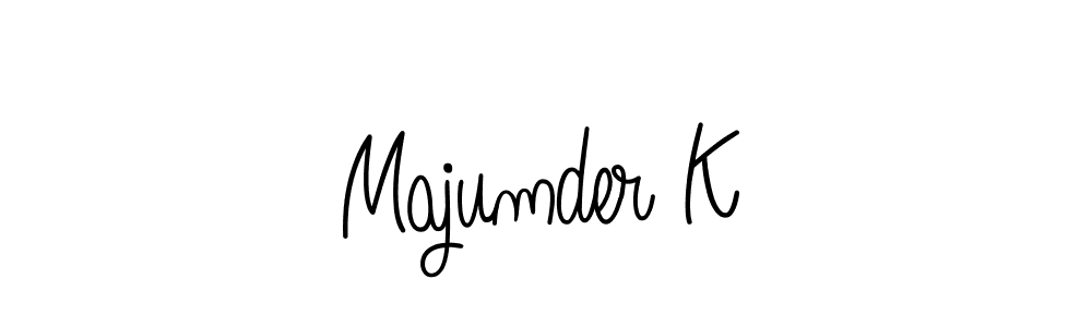 if you are searching for the best signature style for your name Majumder K. so please give up your signature search. here we have designed multiple signature styles  using Angelique-Rose-font-FFP. Majumder K signature style 5 images and pictures png