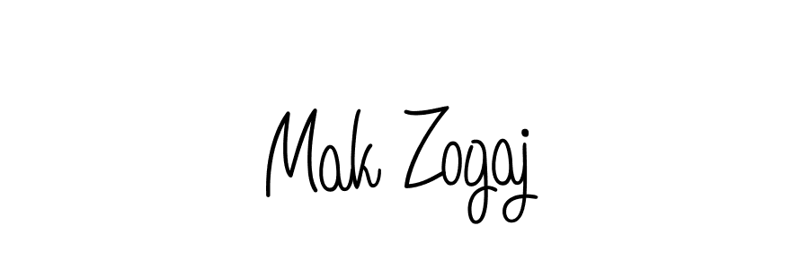 Use a signature maker to create a handwritten signature online. With this signature software, you can design (Angelique-Rose-font-FFP) your own signature for name Mak Zogaj. Mak Zogaj signature style 5 images and pictures png