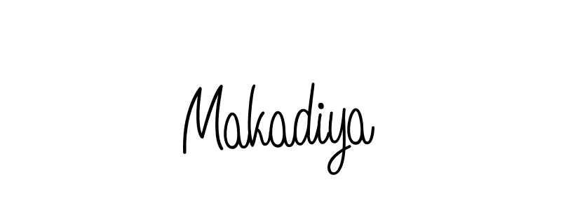 Design your own signature with our free online signature maker. With this signature software, you can create a handwritten (Angelique-Rose-font-FFP) signature for name Makadiya. Makadiya signature style 5 images and pictures png