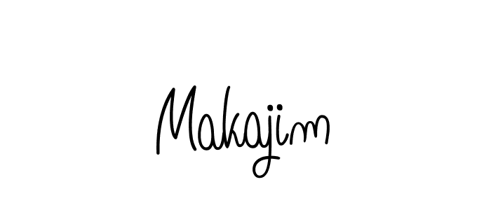 Also we have Makajim name is the best signature style. Create professional handwritten signature collection using Angelique-Rose-font-FFP autograph style. Makajim signature style 5 images and pictures png