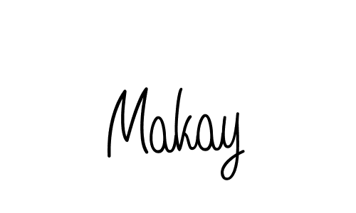 The best way (Angelique-Rose-font-FFP) to make a short signature is to pick only two or three words in your name. The name Makay include a total of six letters. For converting this name. Makay signature style 5 images and pictures png