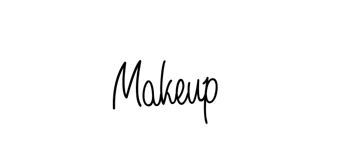 How to Draw Makeup  signature style? Angelique-Rose-font-FFP is a latest design signature styles for name Makeup . Makeup  signature style 5 images and pictures png