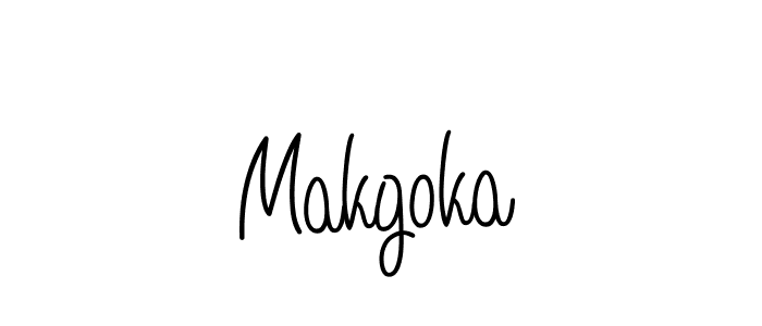 Also we have Makgoka name is the best signature style. Create professional handwritten signature collection using Angelique-Rose-font-FFP autograph style. Makgoka signature style 5 images and pictures png