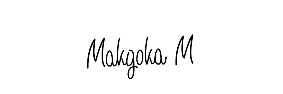 Here are the top 10 professional signature styles for the name Makgoka M. These are the best autograph styles you can use for your name. Makgoka M signature style 5 images and pictures png