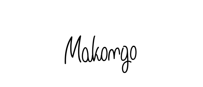 Use a signature maker to create a handwritten signature online. With this signature software, you can design (Angelique-Rose-font-FFP) your own signature for name Makongo. Makongo signature style 5 images and pictures png