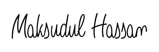 Give your name Maksudul Hassan an exquisite flair with the Angelique-Rose-font-FFP script font. Ideal for contracts, resumes, and formal letterheads. Maksudul Hassan signature style 5 images and pictures png