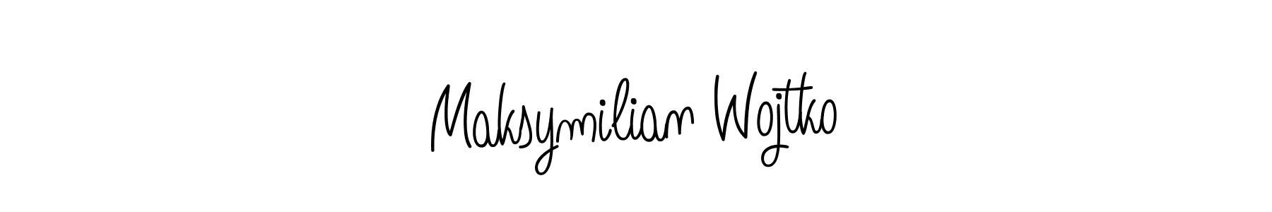 Design your own signature with our free online signature maker. With this signature software, you can create a handwritten (Angelique-Rose-font-FFP) signature for name Maksymilian Wojtko. Maksymilian Wojtko signature style 5 images and pictures png