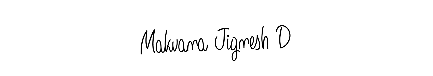 How to make Makvana Jignesh D signature? Angelique-Rose-font-FFP is a professional autograph style. Create handwritten signature for Makvana Jignesh D name. Makvana Jignesh D signature style 5 images and pictures png