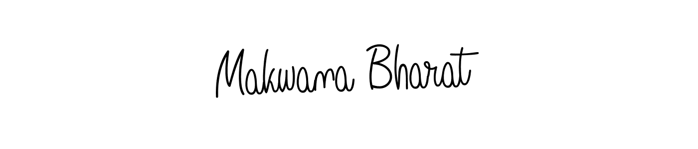 The best way (Angelique-Rose-font-FFP) to make a short signature is to pick only two or three words in your name. The name Makwana Bharat include a total of six letters. For converting this name. Makwana Bharat signature style 5 images and pictures png