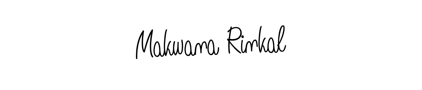 Angelique-Rose-font-FFP is a professional signature style that is perfect for those who want to add a touch of class to their signature. It is also a great choice for those who want to make their signature more unique. Get Makwana Rinkal name to fancy signature for free. Makwana Rinkal signature style 5 images and pictures png