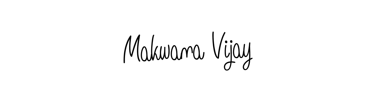 Create a beautiful signature design for name Makwana Vijay. With this signature (Angelique-Rose-font-FFP) fonts, you can make a handwritten signature for free. Makwana Vijay signature style 5 images and pictures png