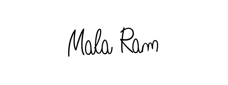 Mala Ram stylish signature style. Best Handwritten Sign (Angelique-Rose-font-FFP) for my name. Handwritten Signature Collection Ideas for my name Mala Ram. Mala Ram signature style 5 images and pictures png