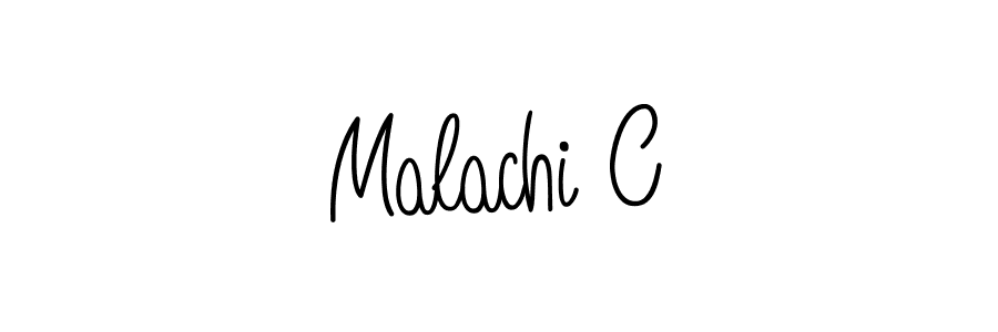 The best way (Angelique-Rose-font-FFP) to make a short signature is to pick only two or three words in your name. The name Malachi C include a total of six letters. For converting this name. Malachi C signature style 5 images and pictures png