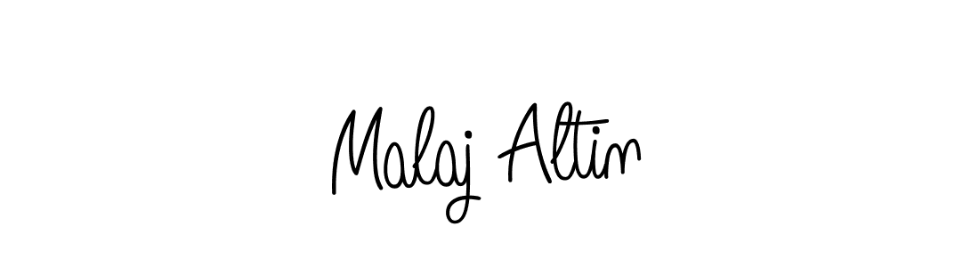 How to make Malaj Altin name signature. Use Angelique-Rose-font-FFP style for creating short signs online. This is the latest handwritten sign. Malaj Altin signature style 5 images and pictures png