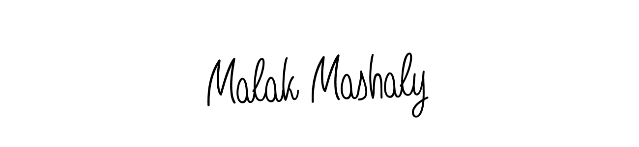 The best way (Angelique-Rose-font-FFP) to make a short signature is to pick only two or three words in your name. The name Malak Mashaly include a total of six letters. For converting this name. Malak Mashaly signature style 5 images and pictures png