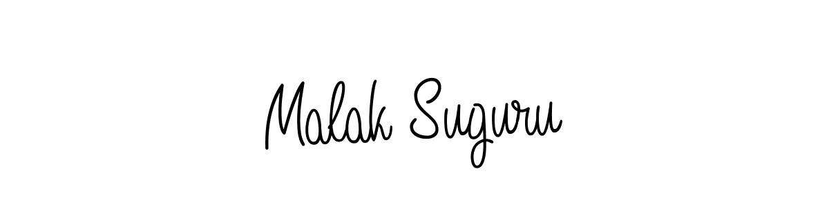 Design your own signature with our free online signature maker. With this signature software, you can create a handwritten (Angelique-Rose-font-FFP) signature for name Malak Suguru. Malak Suguru signature style 5 images and pictures png