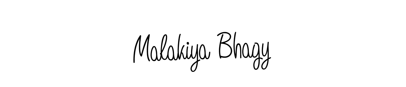 How to Draw Malakiya Bhagy signature style? Angelique-Rose-font-FFP is a latest design signature styles for name Malakiya Bhagy. Malakiya Bhagy signature style 5 images and pictures png