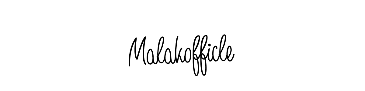 How to Draw Malakofficle signature style? Angelique-Rose-font-FFP is a latest design signature styles for name Malakofficle. Malakofficle signature style 5 images and pictures png