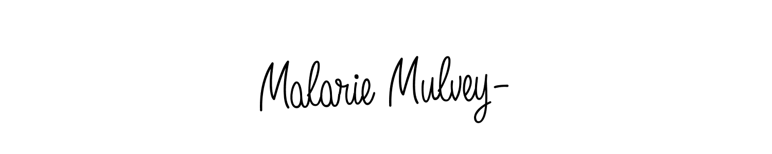 How to make Malarie Mulvey- signature? Angelique-Rose-font-FFP is a professional autograph style. Create handwritten signature for Malarie Mulvey- name. Malarie Mulvey- signature style 5 images and pictures png