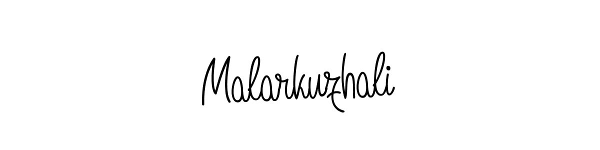 The best way (Angelique-Rose-font-FFP) to make a short signature is to pick only two or three words in your name. The name Malarkuzhali include a total of six letters. For converting this name. Malarkuzhali signature style 5 images and pictures png