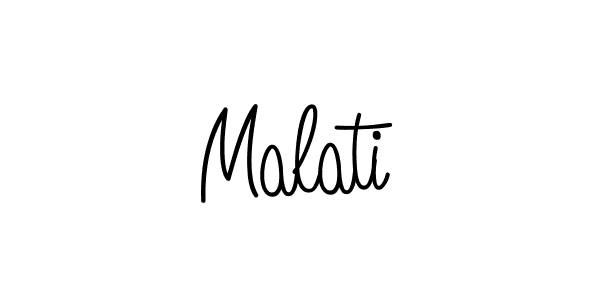 You should practise on your own different ways (Angelique-Rose-font-FFP) to write your name (Malati) in signature. don't let someone else do it for you. Malati signature style 5 images and pictures png