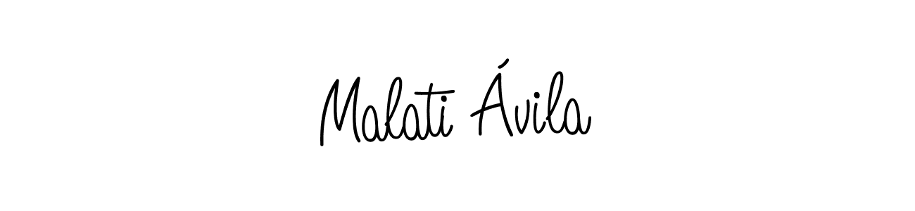 Also we have Malati Ávila name is the best signature style. Create professional handwritten signature collection using Angelique-Rose-font-FFP autograph style. Malati Ávila signature style 5 images and pictures png